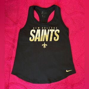 Nike Black and Gold New Orleans Saints Tank Top